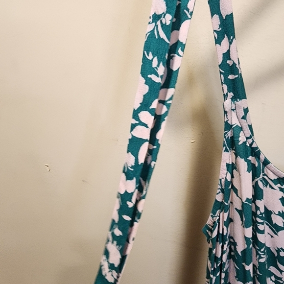 Free Asambly Green Floral Strappy Midi Dress size XL NWT - Picture 11 of 12